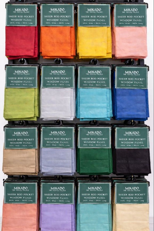 Jose Sheer Curtain Panel | Rodpocket