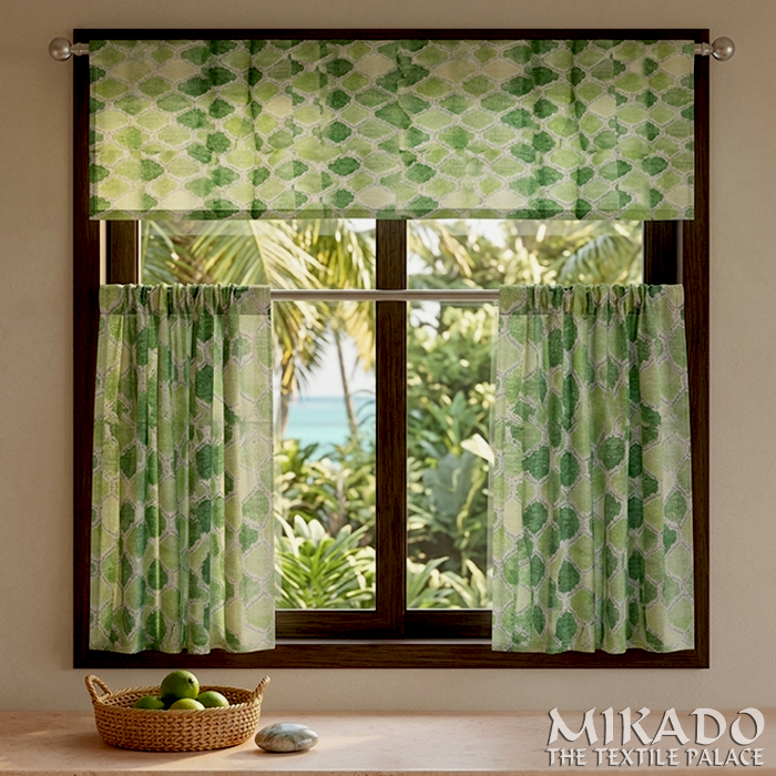 Shelly Botanical | Kitchen Curtains | Cotton