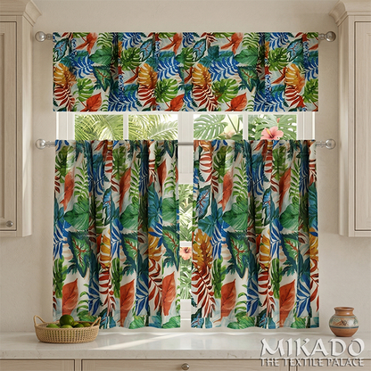 Shelly Botanical | Kitchen Curtains | Cotton