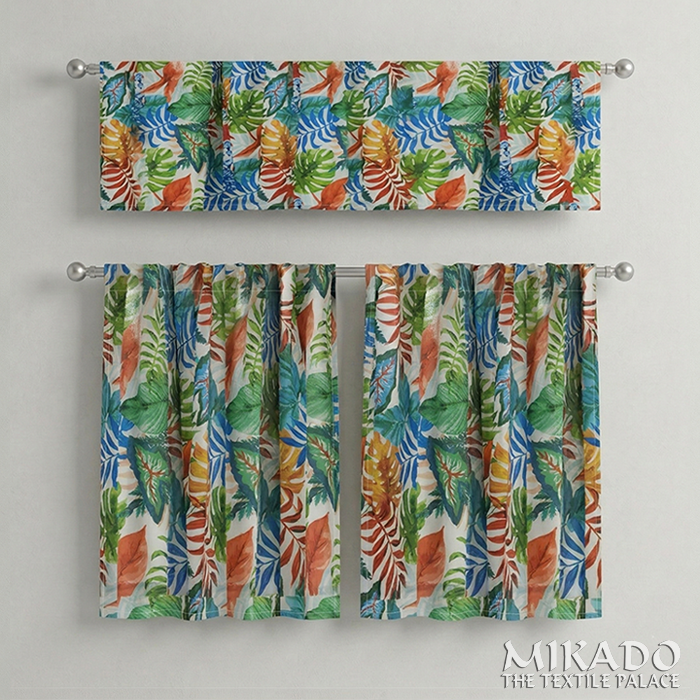 Shelly Botanical | Kitchen Curtains | Cotton