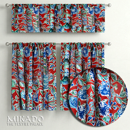 Shelly Botanical | Kitchen Curtains | Cotton