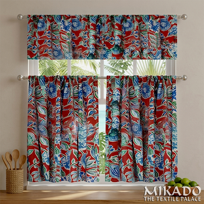 Shelly Botanical | Kitchen Curtains | Cotton