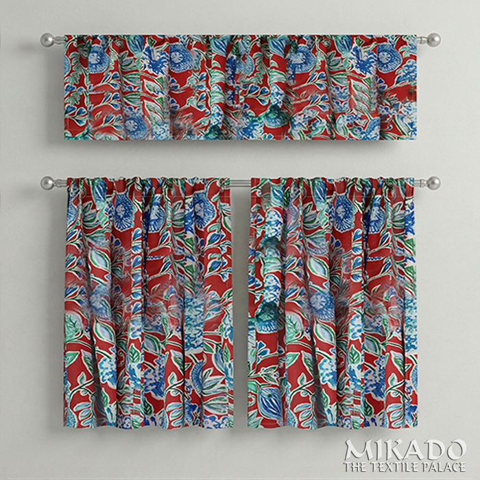 Shelly Botanical | Kitchen Curtains | Cotton