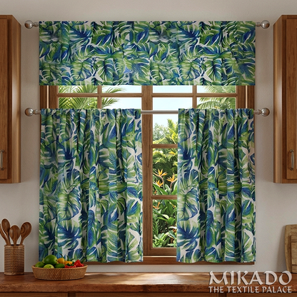 Shelly Botanical | Kitchen Curtains | Cotton