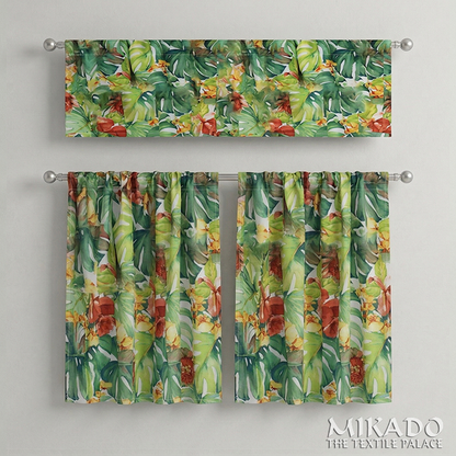 Shelly Botanical | Kitchen Curtains | Cotton