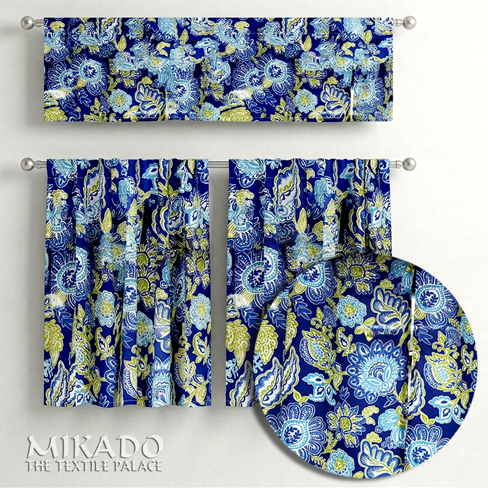 Shelly Botanical | Kitchen Curtains | Cotton