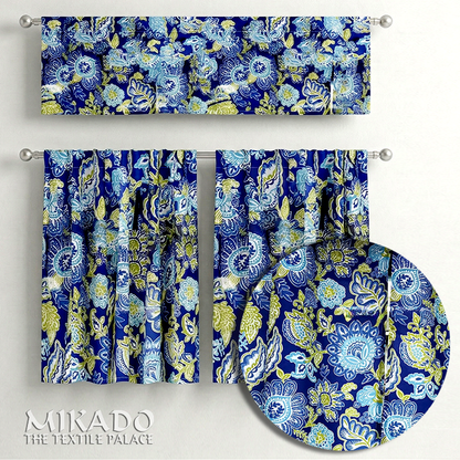 Shelly Botanical | Kitchen Curtains | Cotton