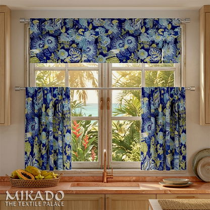 Shelly Botanical | Kitchen Curtains | Cotton