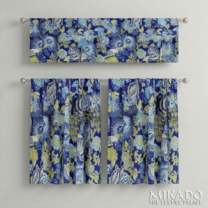 Shelly Botanical | Kitchen Curtains | Cotton