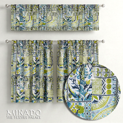 Shelly Botanical | Kitchen Curtains | Cotton