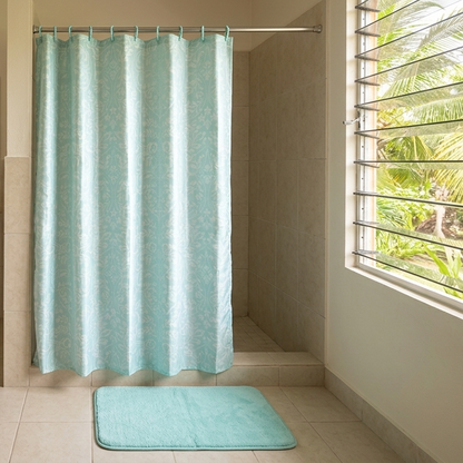 Shower Curtain + Bath Mat Set