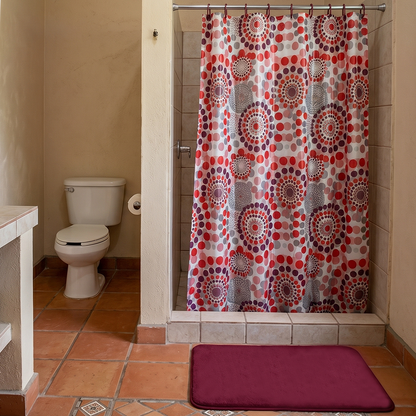 Shower Curtain + Bath Mat Set