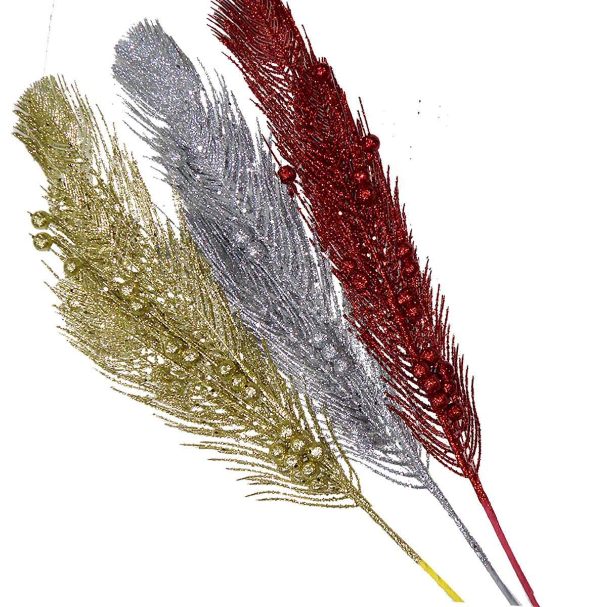 Glittered Feather | Decorative
