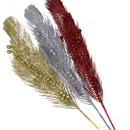 Glittered Feather | Decorative