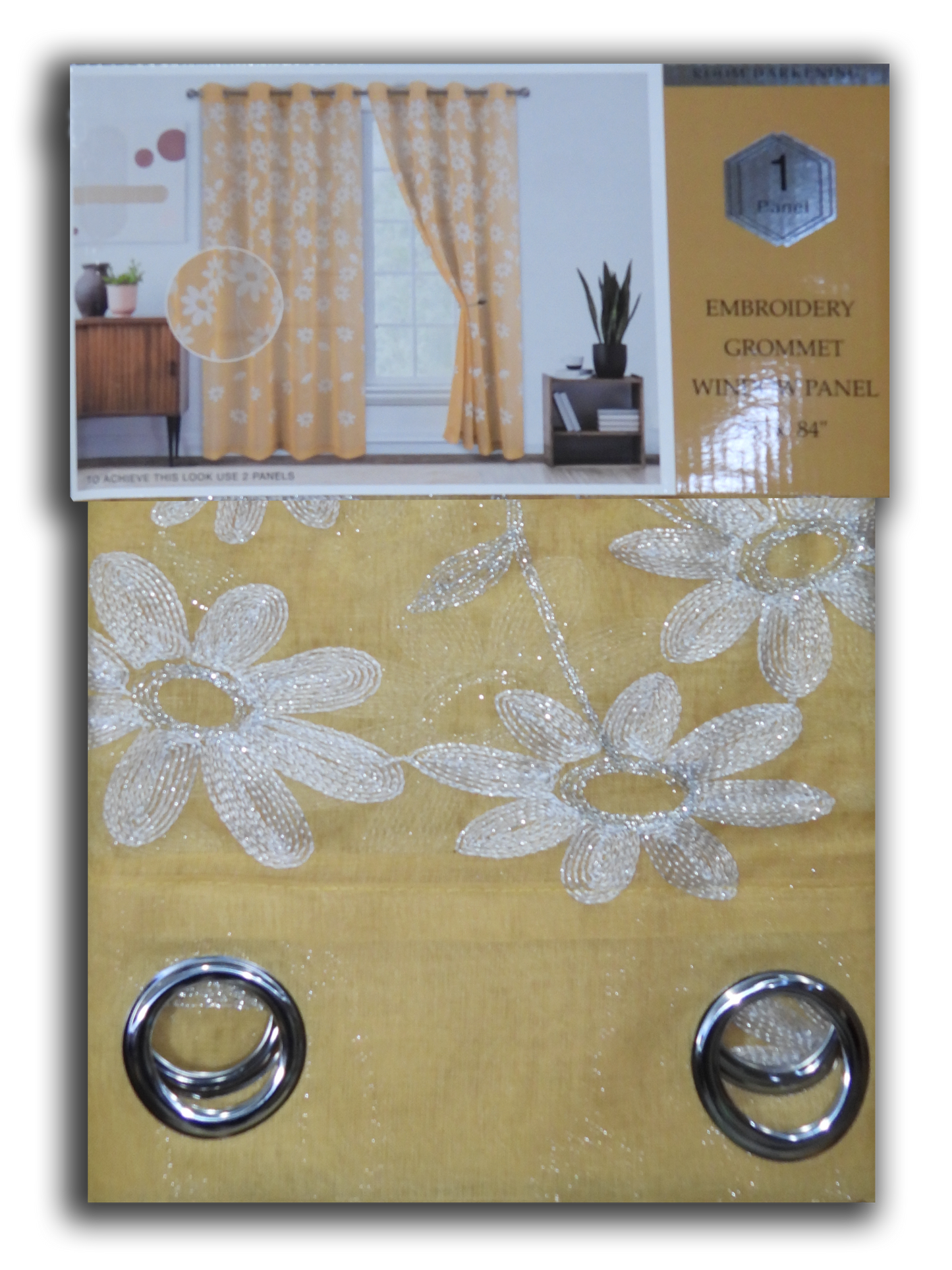 Aarya Embroidered Heavy Sheer Panel