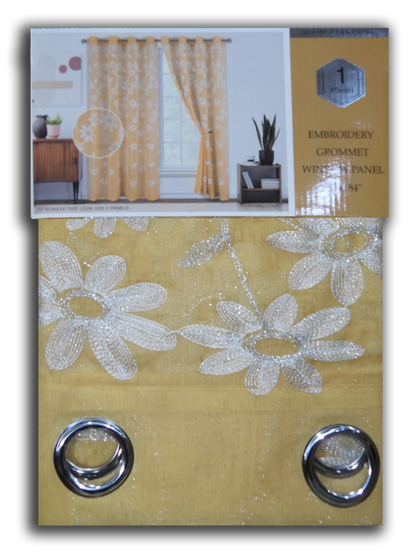 Aarya Embroidered Heavy Sheer Panel