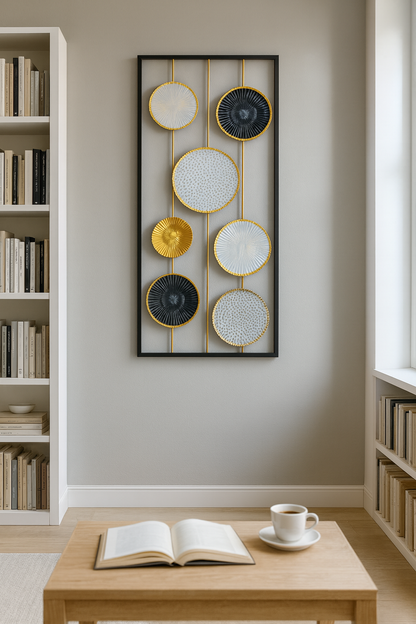 Floating Circles Framed Composition