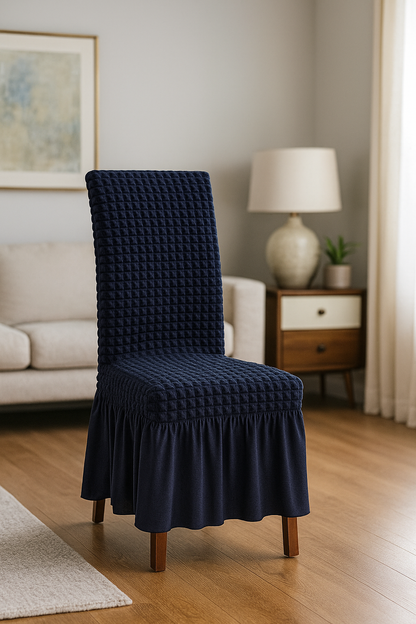 Bubble Stretch Chair Cover w/ Ruffles