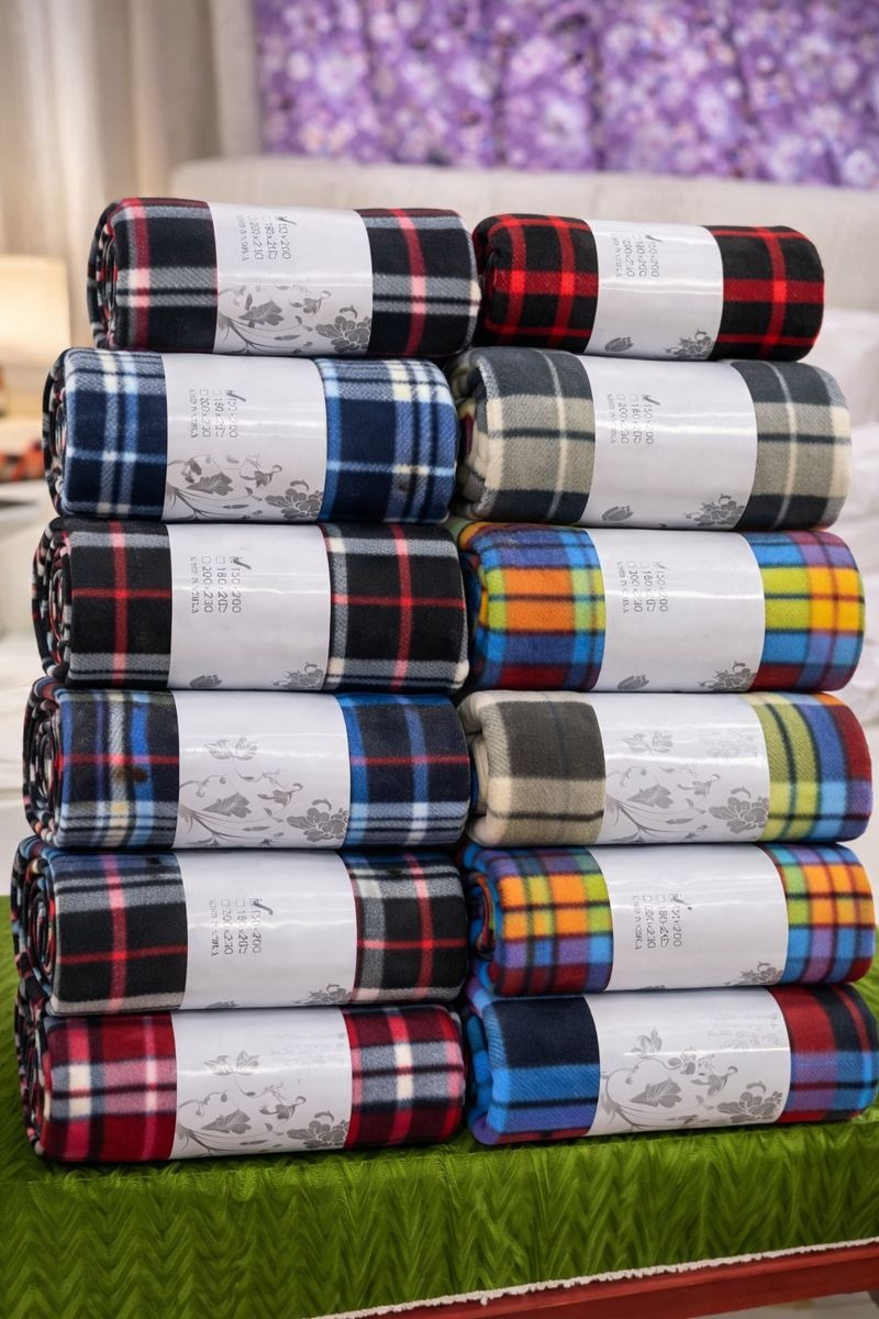 Plaid Flannel Throw Blanket