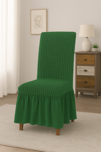 Bubble Stretch Chair Cover w/ Ruffles