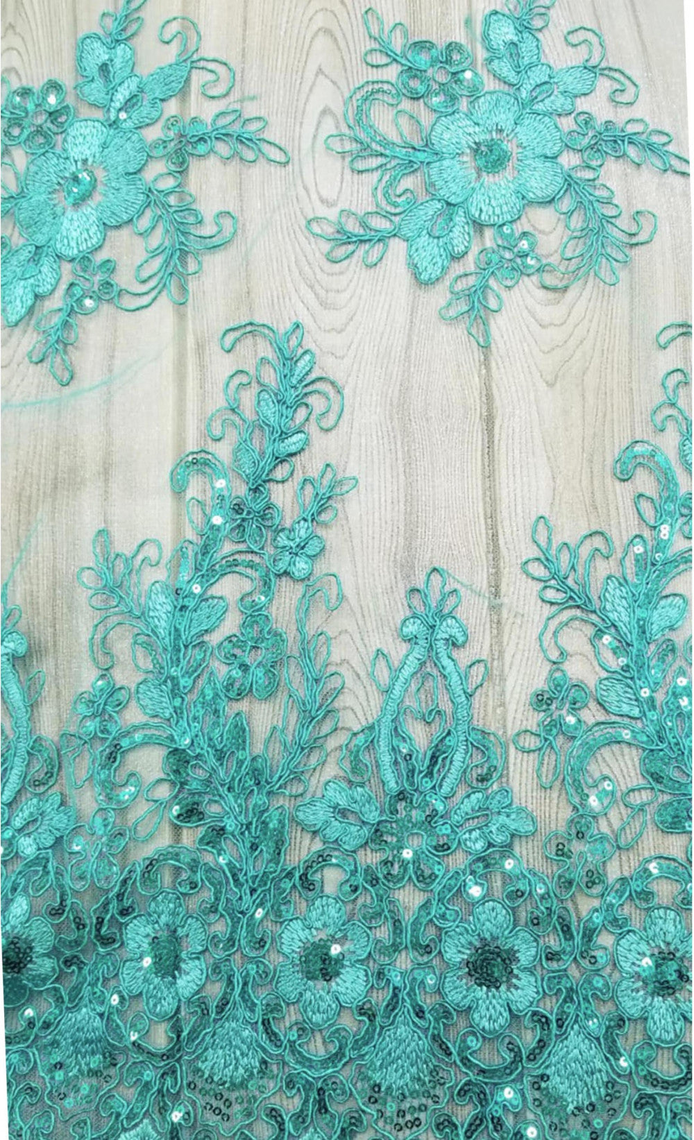 Floral Embroidered Mesh Lace | French Corded & Guipure Flowers