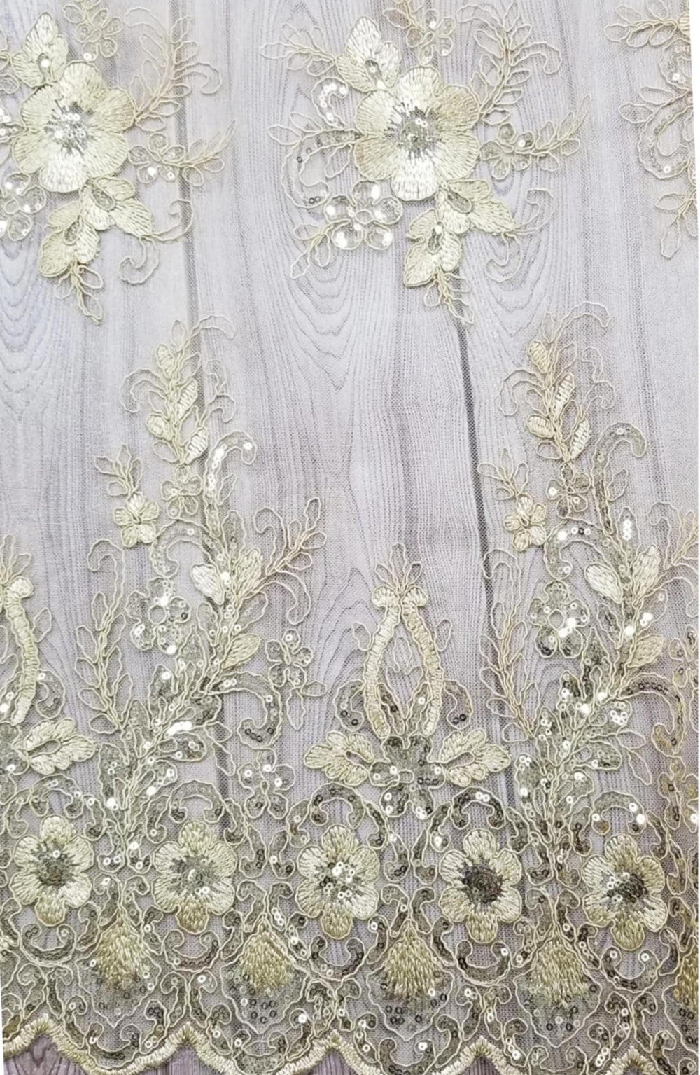 Floral Embroidered Mesh Lace | French Corded & Guipure Flowers