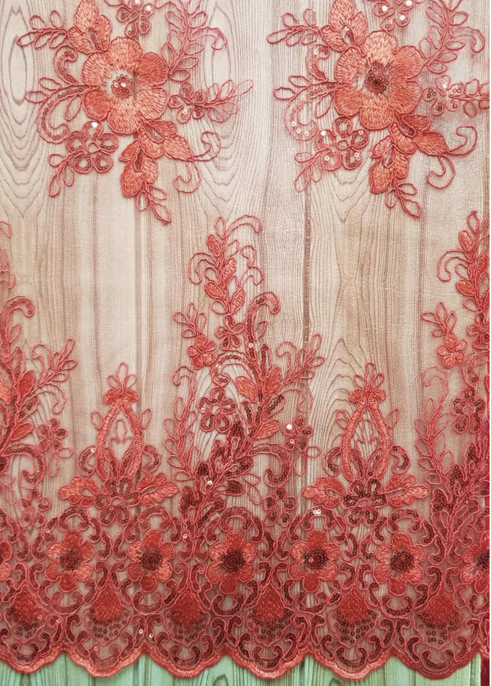 Floral Embroidered Mesh Lace | French Corded & Guipure Flowers
