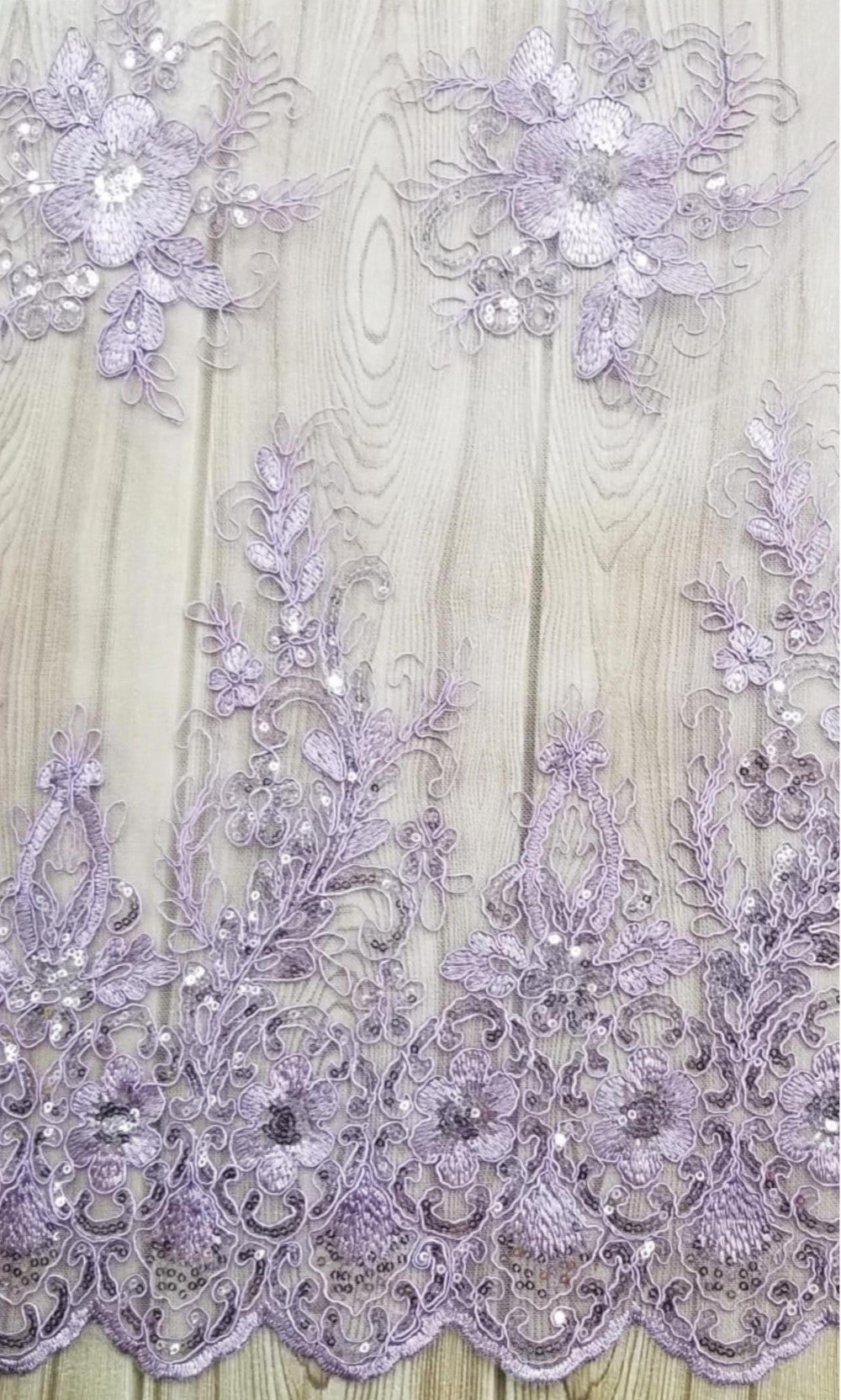 Floral Embroidered Mesh Lace | French Corded & Guipure Flowers