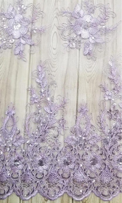 Floral Embroidered Mesh Lace | French Corded & Guipure Flowers